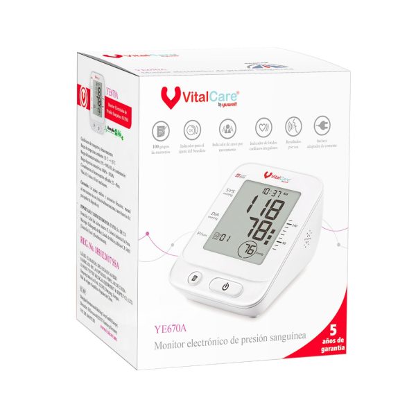 Baumanómetro Digital Para Brazo Con Voz YE670A - Image 5