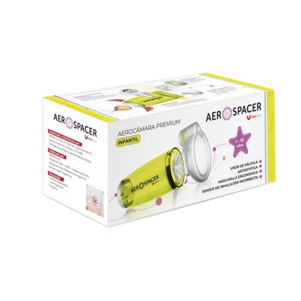 Aerocámara Premium Aerospacer con mascarilla y boquilla - Infantil - Image 3