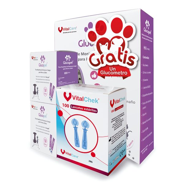 Glucopet Kit - Glucómetro Veterinario